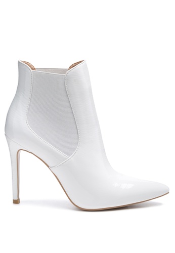 Rag & CO. white High Heeled Chelsea Boot In White A2C9ASH12C6100GS_1