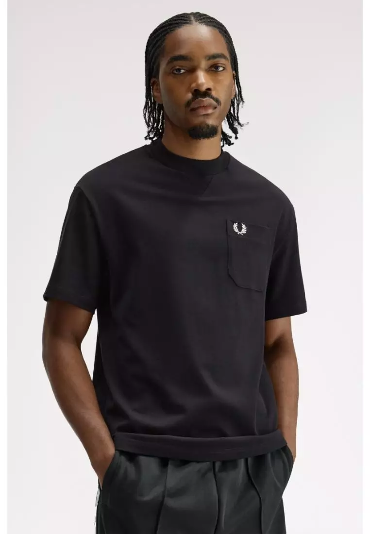 Fred Perry M2408 Pocket Detail T-Shirt (Black)