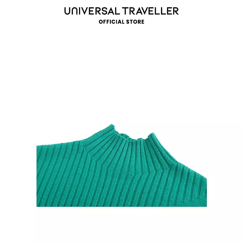 Universal Traveller Mock Neck Knitted Sweater KSW23123