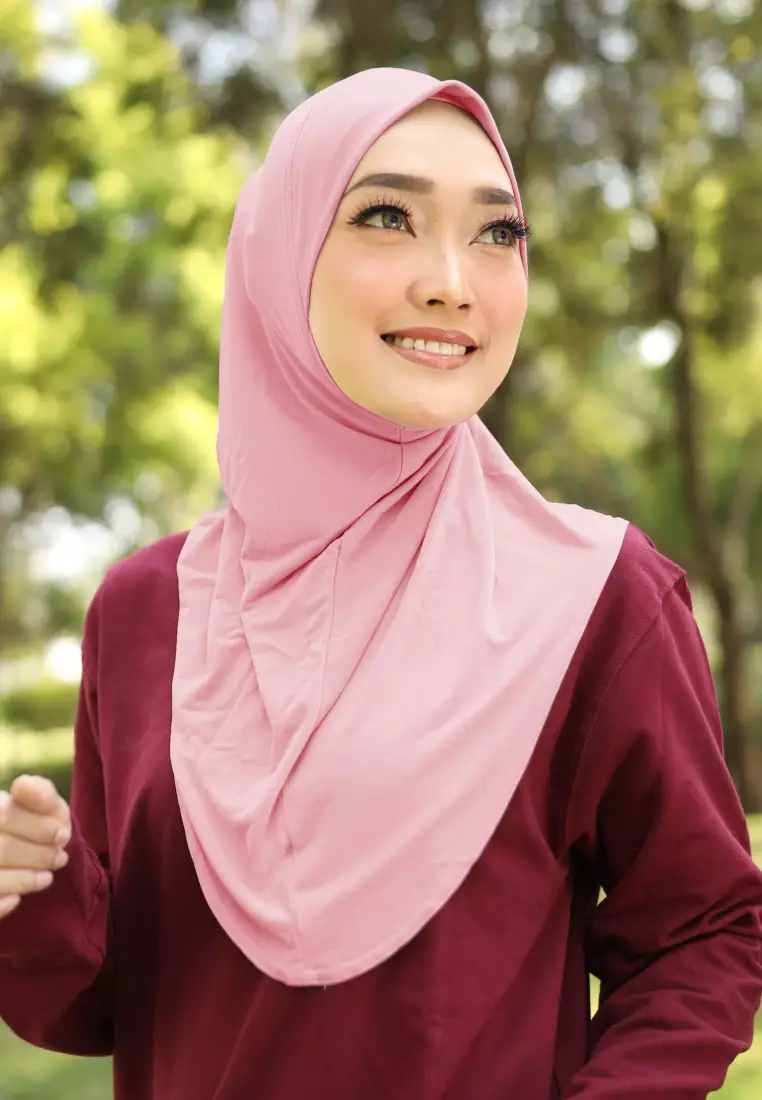 Cotton Bee - Safar Sport Bergo | Hijab Instan Olahraga - Misty Rose
