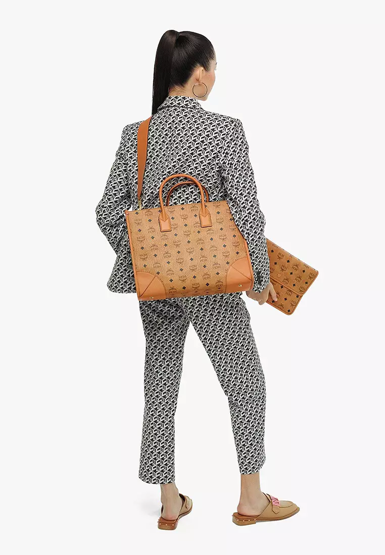 Mcm essential visetos original tote clearance bag