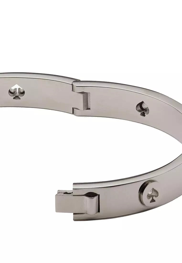 Kate Spade Spot The Spade Studded Bangle Bracelet in Silver ke759