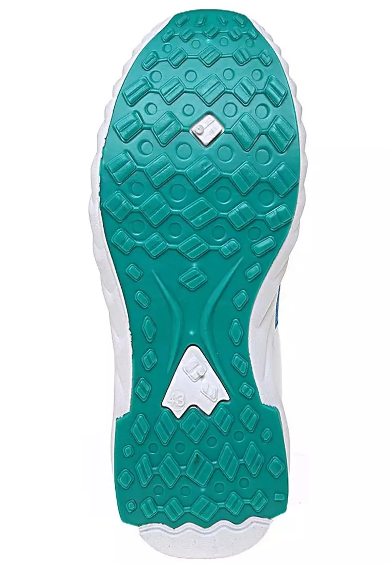 Chayton Sepatu Olahraga Pria Sneakers Casual Sport Shoes Motif Garis Material Flyknit Mesh ORIGINAL - Green tosca