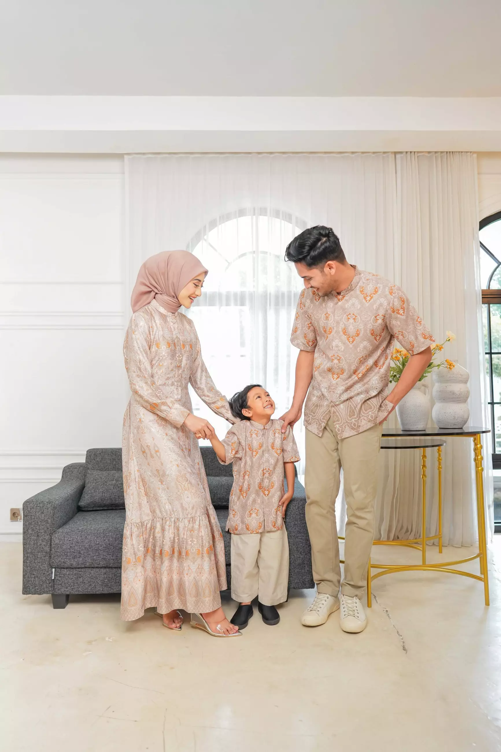 Sarimbit Senggala Mocca Gamis Wanita  Dress