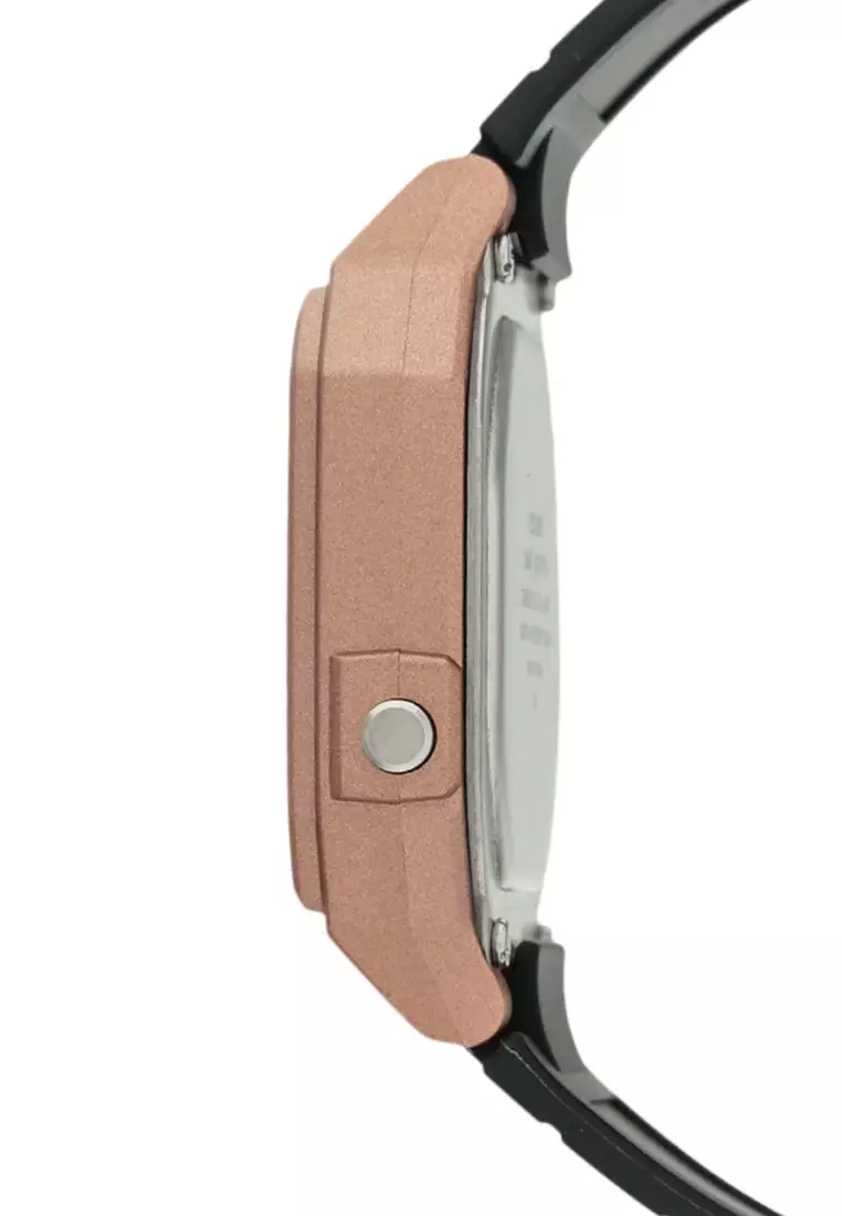 Casio Jam Tangan Pria - Black Rosegold - Silicon - W-217HM-5AVDF