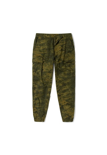 The North Face brown The North Face Men Cargo Jogger Pants [Asia Size] – Military Olive Cloud Camo Wash Print 50776AADBA399AGS_1