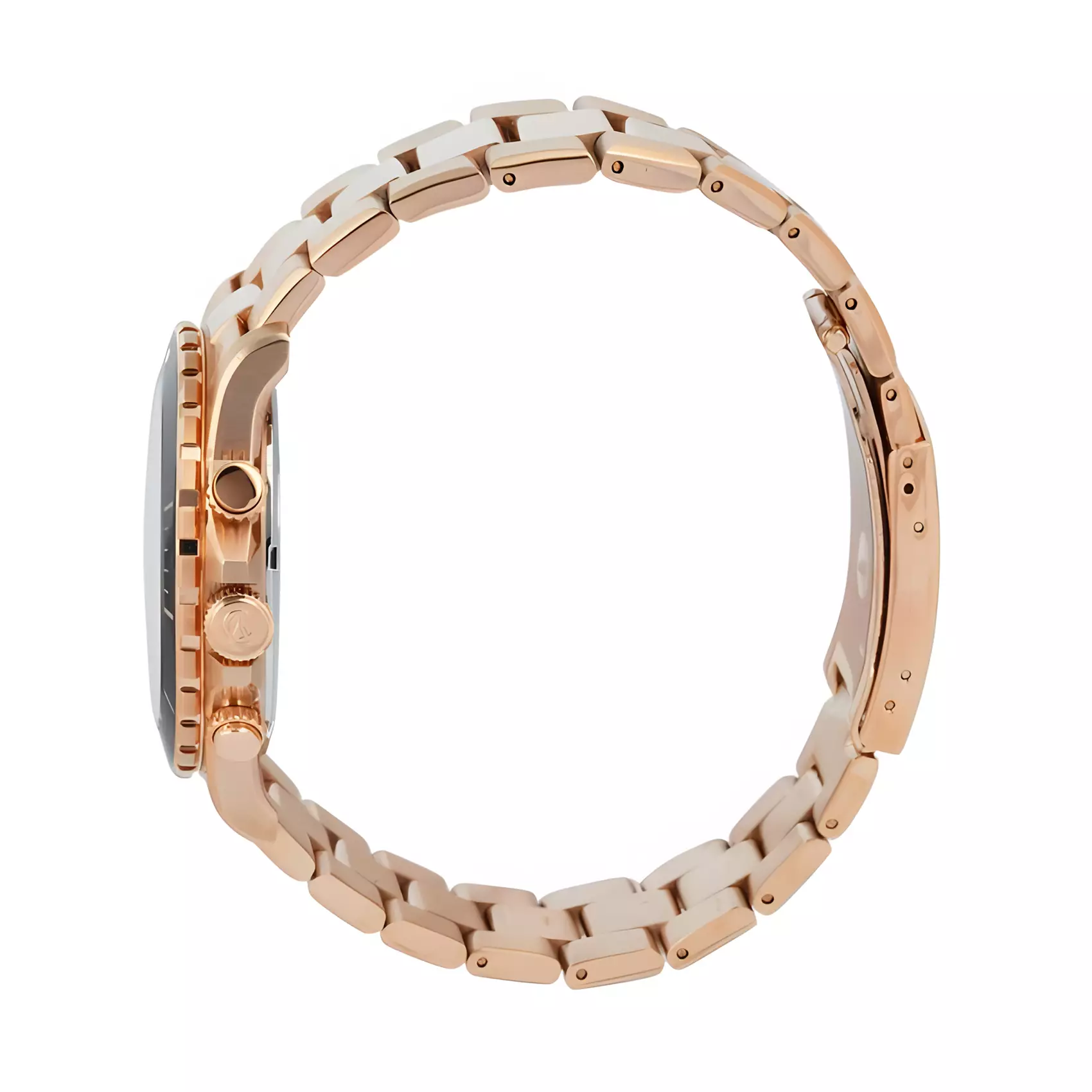 Alexandre Christie 25th ANNIVERSARY Limited Edition - Jam Tangan Chronograph Pria - Rose Gold Black - All Stainless Steel - 6141 XXVMRGBA