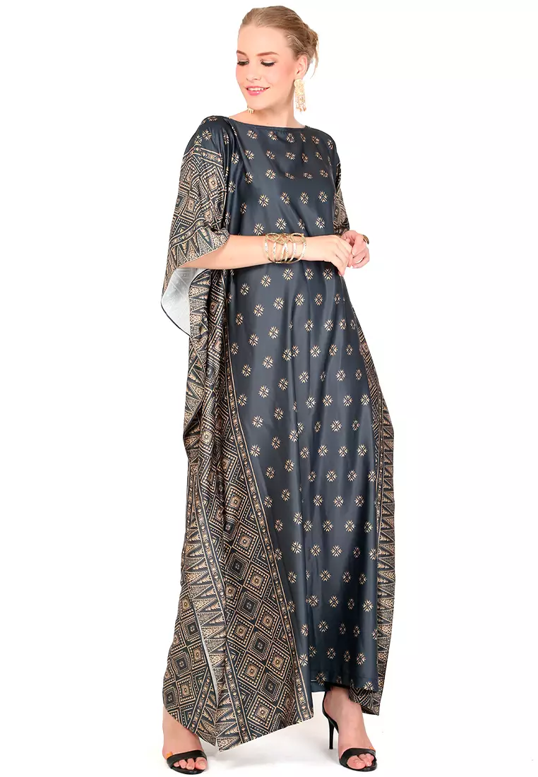 Kanzi Exclusive Short Sleeve Songket Kaftan