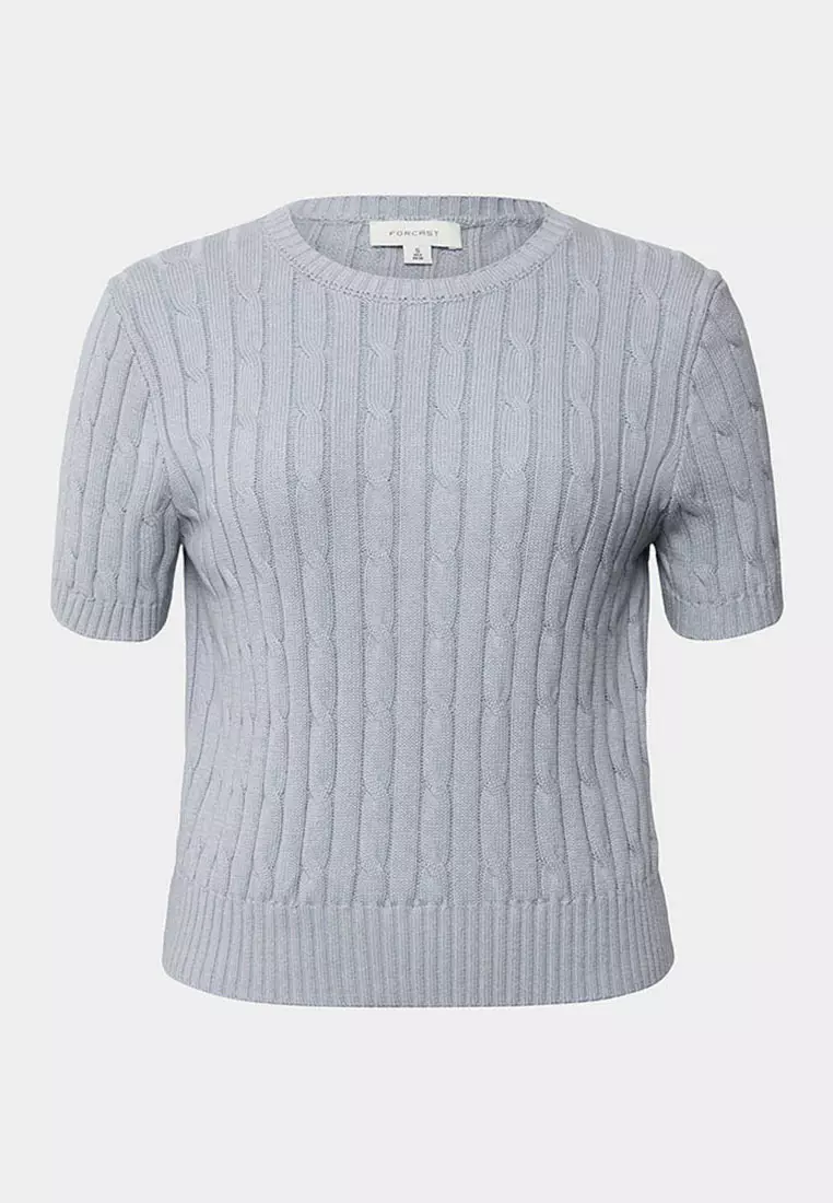 Anita Short Sleeve Cable Knit