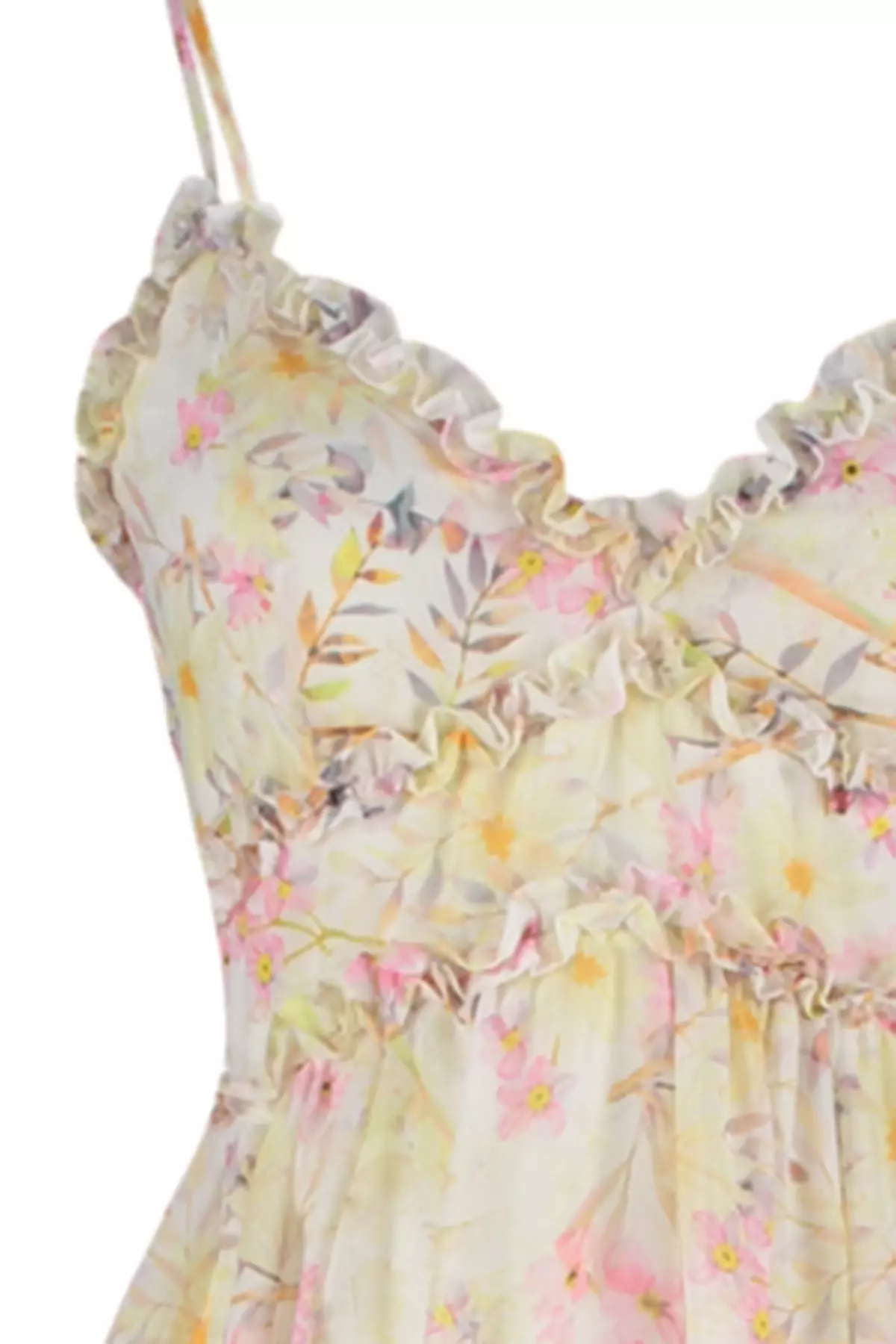 Frill Detailed Midi Dress