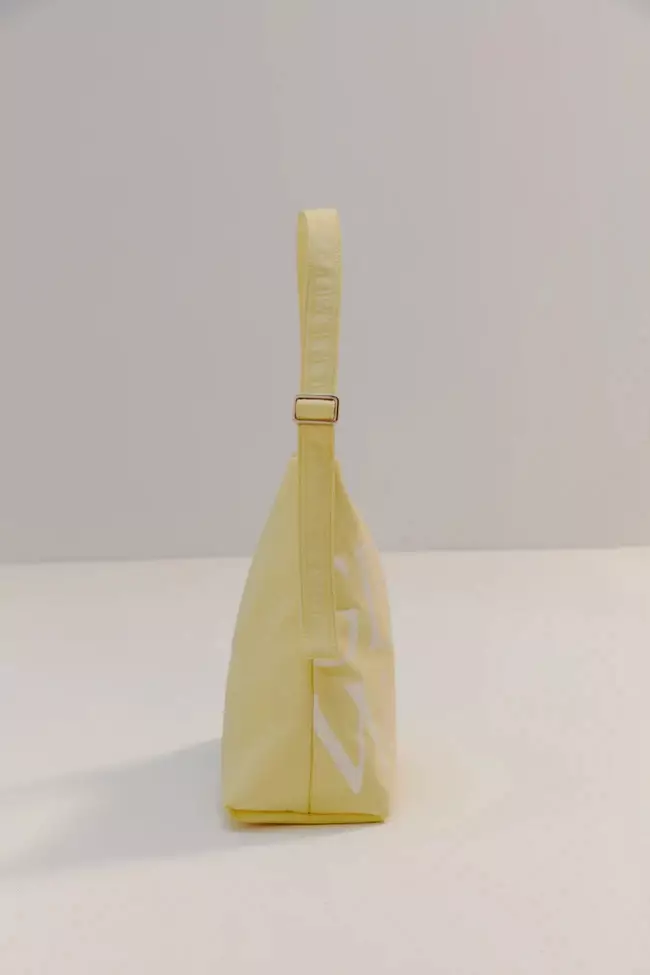 Buckle Hobo Bag - Yellow