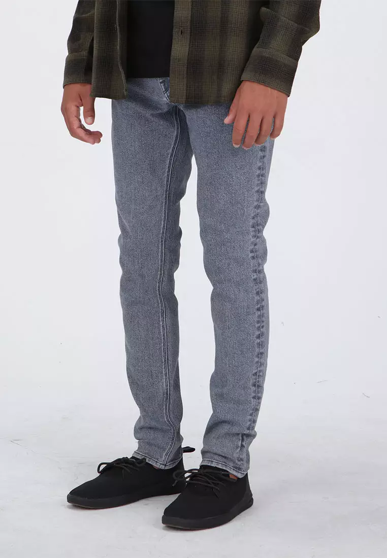 MLD 2X4 SKINNY TAPERED FIT JEANS ASH BLUE