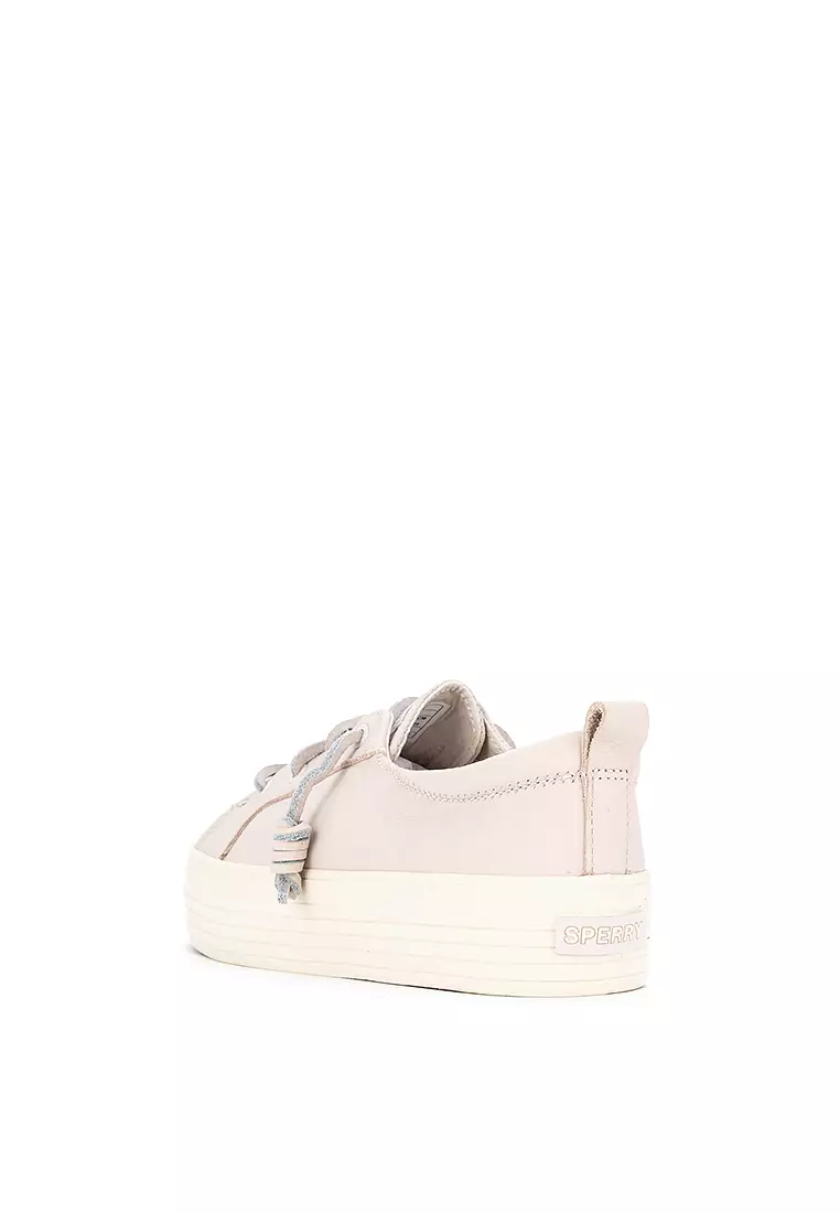 Sperry Women's Crest Vibe Platform Washable  Sneakers  Lavender Off White