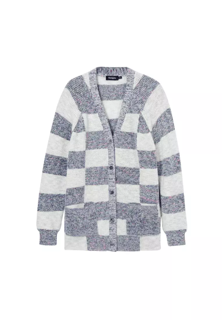 Desigual Woman Striped cardigan.