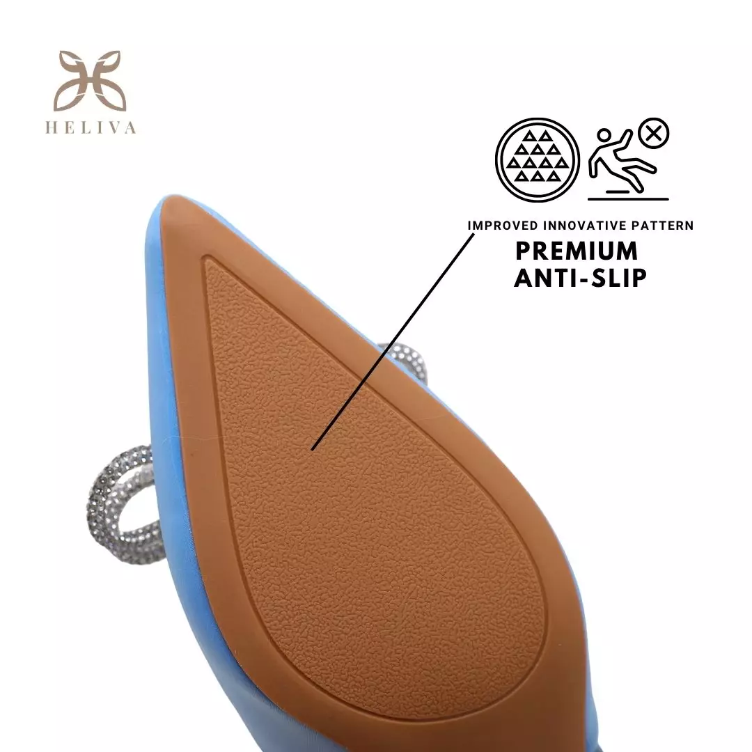 Heliva Kezia Heels Women Sling Back Butterfly Jewel Accesories