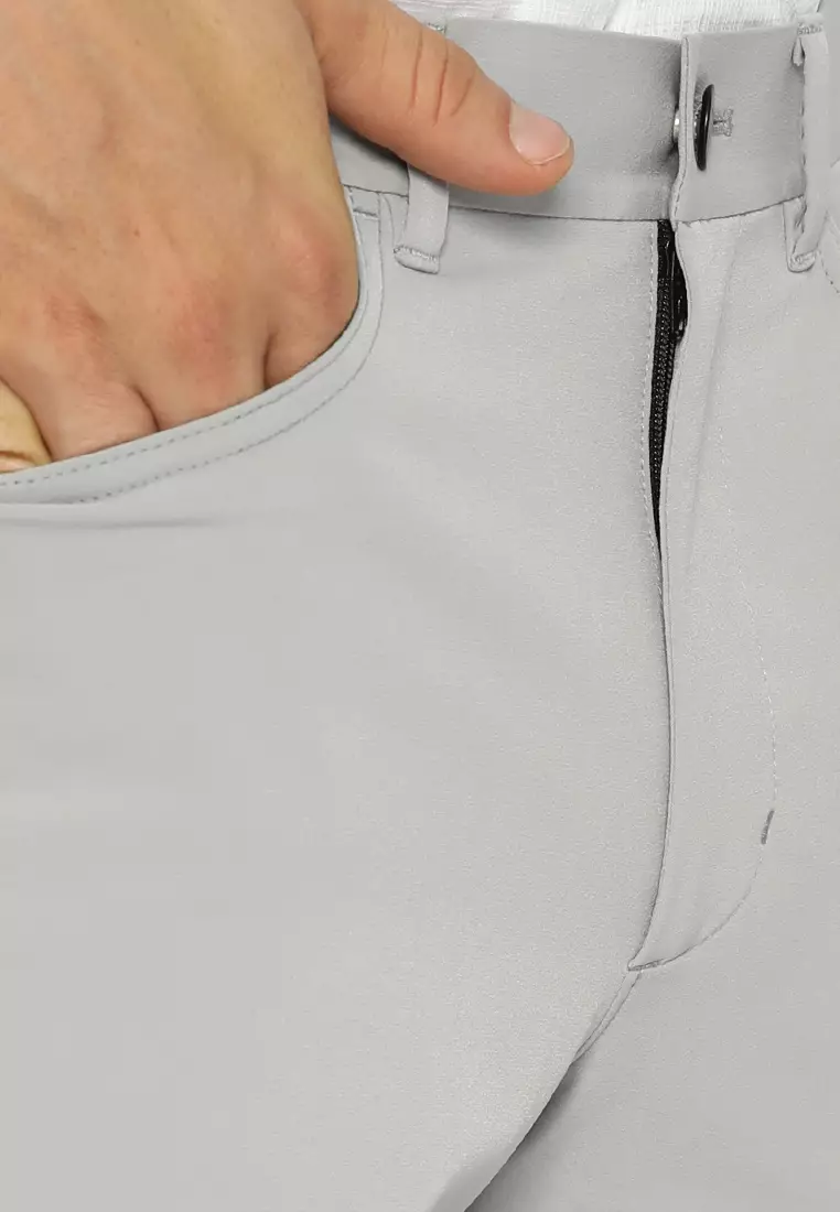 Jobb Active Travis Celana Panjang Modern Slim Fit Light Grey 2