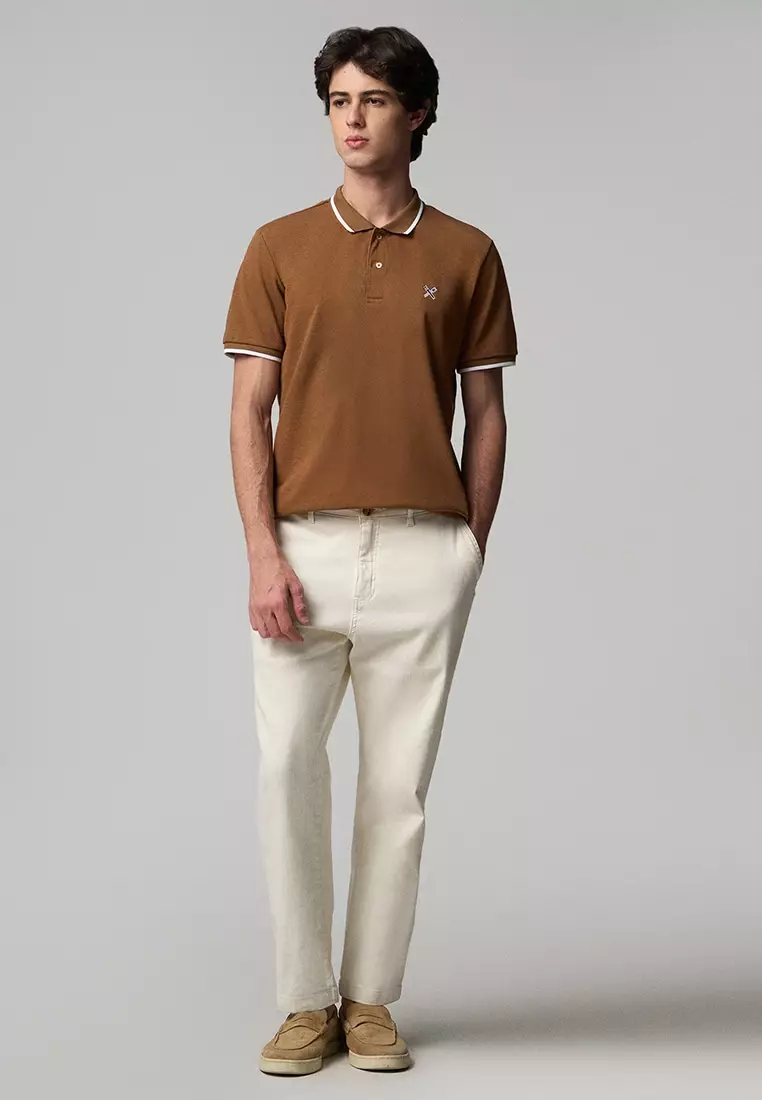 Polo Shirt With Contrast Trim