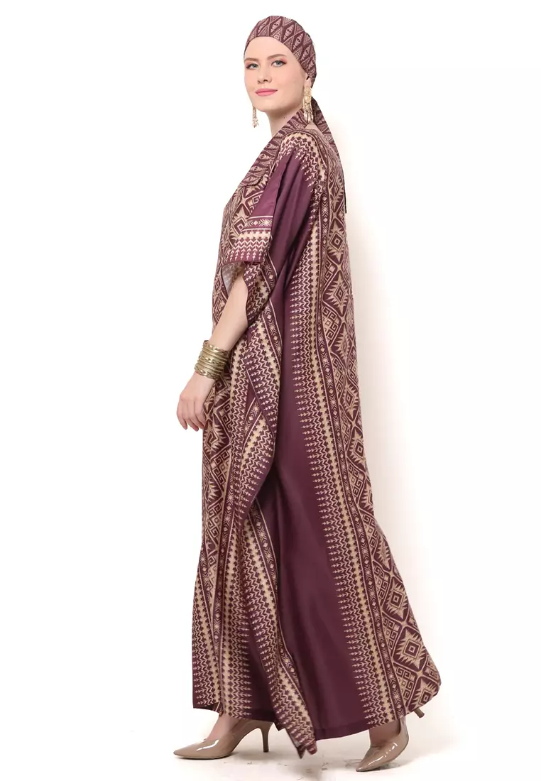 Kanzi Exclusive Short Sleeve Songket Kaftan