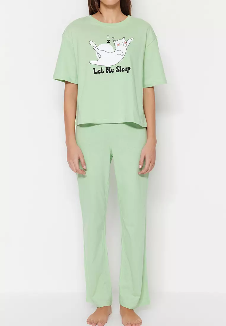 Graphic Pajamas Set