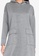 ZALORA BASICS grey Oversized Hooded Dress 5E2FEAAB35C270GS_3
