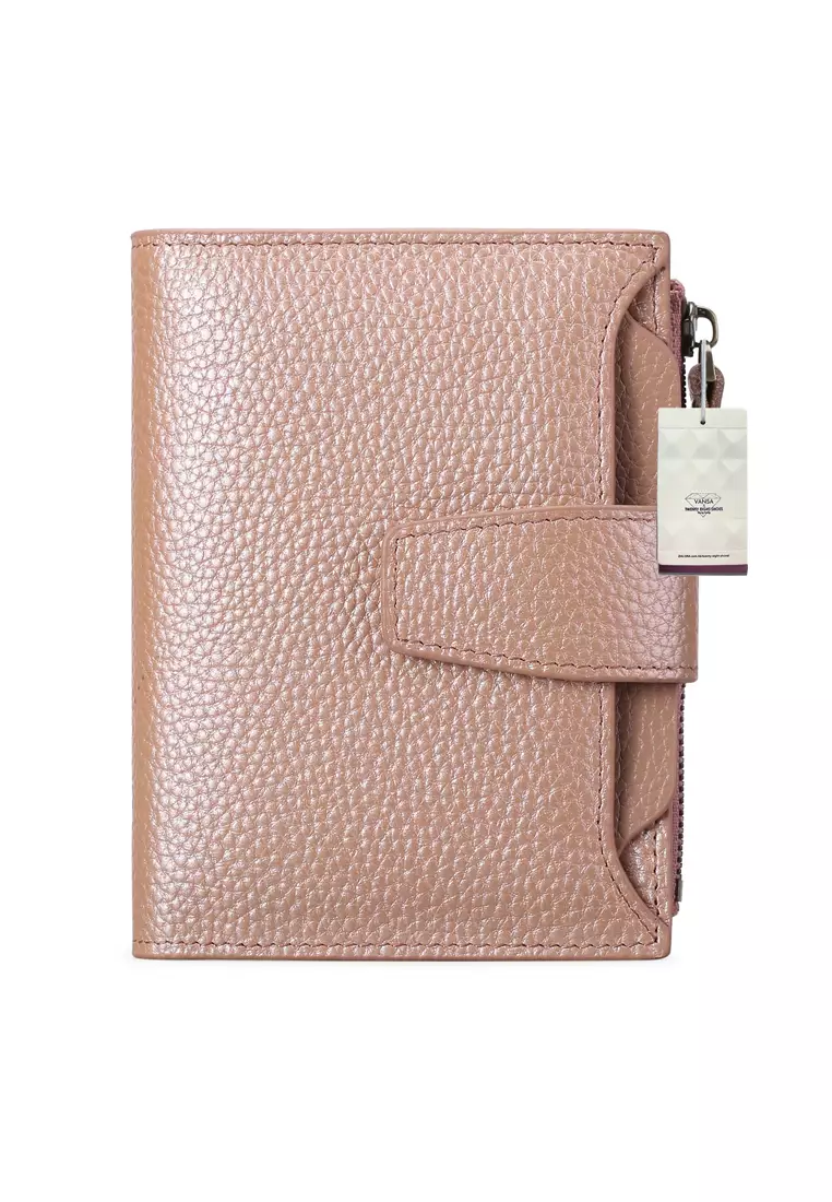 VANSA Pebbled Cow Leathers Short Wallet VBW-Wt5191