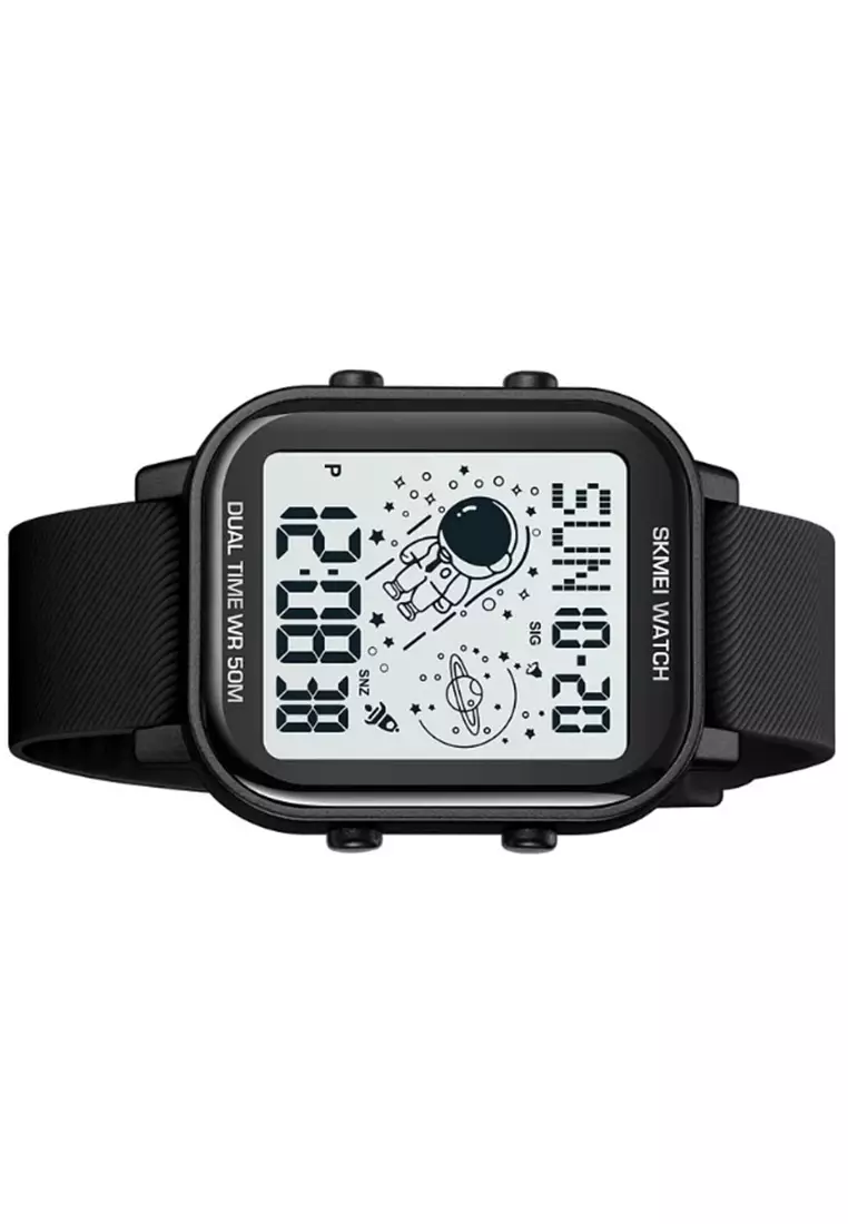 Jam Tangan Digital Pria Waterproof Many Function Strap Tali Material PU Silicone GN97 ORIGINAL
