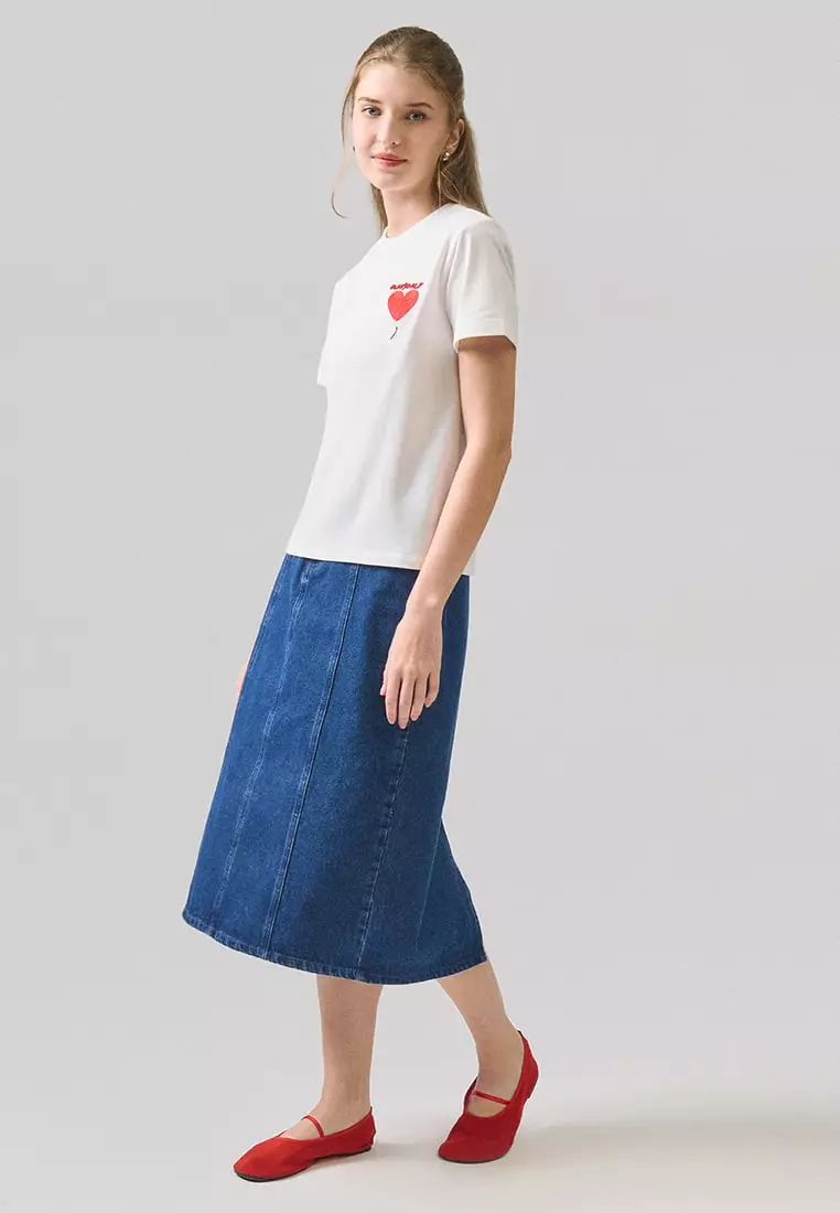 Chain Stitch Graphic T-Shirt