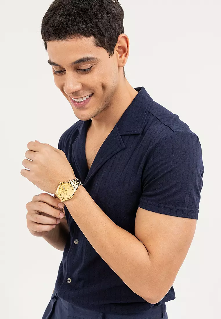 Analog Watch 20122478-Gold Dial