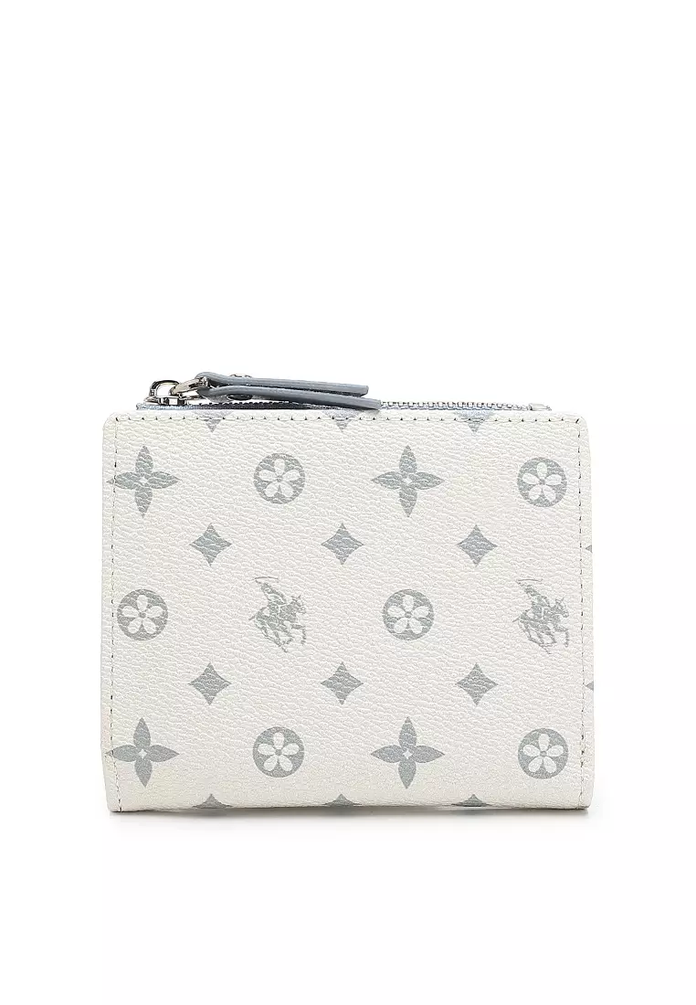 Women's Monogram RFID Blocking Wallet (RFID 錢包) - 藍色