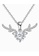 Her Jewellery silver CELÈSTA Moissanite Diamond - Mon Renne Pendant (925 Silver with 18K White Gold Plating) by Her Jewellery C70DFAC102F7F1GS_1
