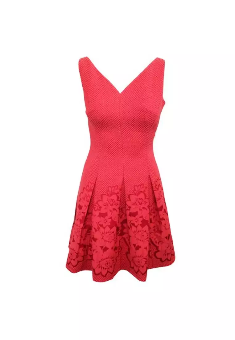 Reiss coral 2024 lace dress