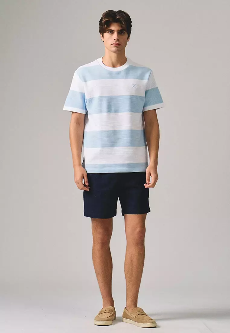 Regular Fit Striped T-Shirt In Ottoman