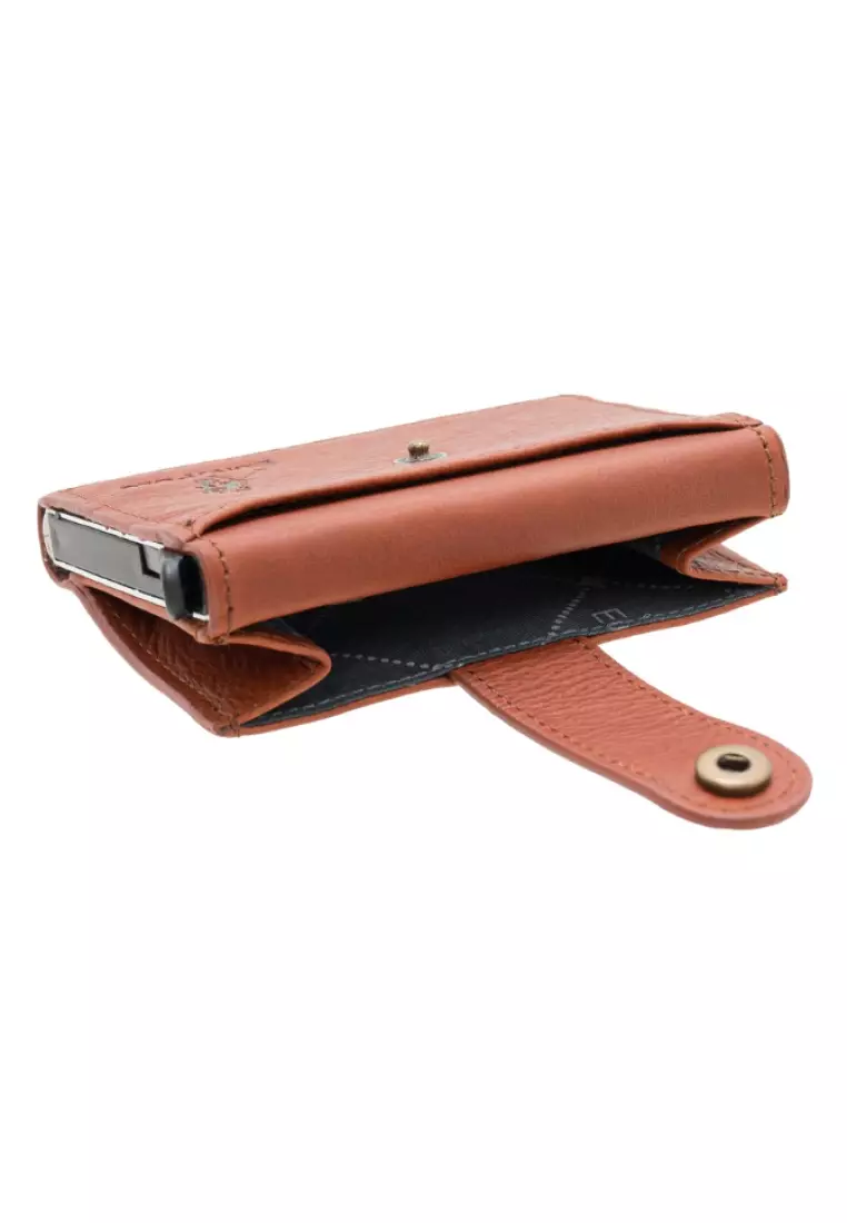 Leather Card Holder Slim Pop Up Card Case Wallet EWB 40163