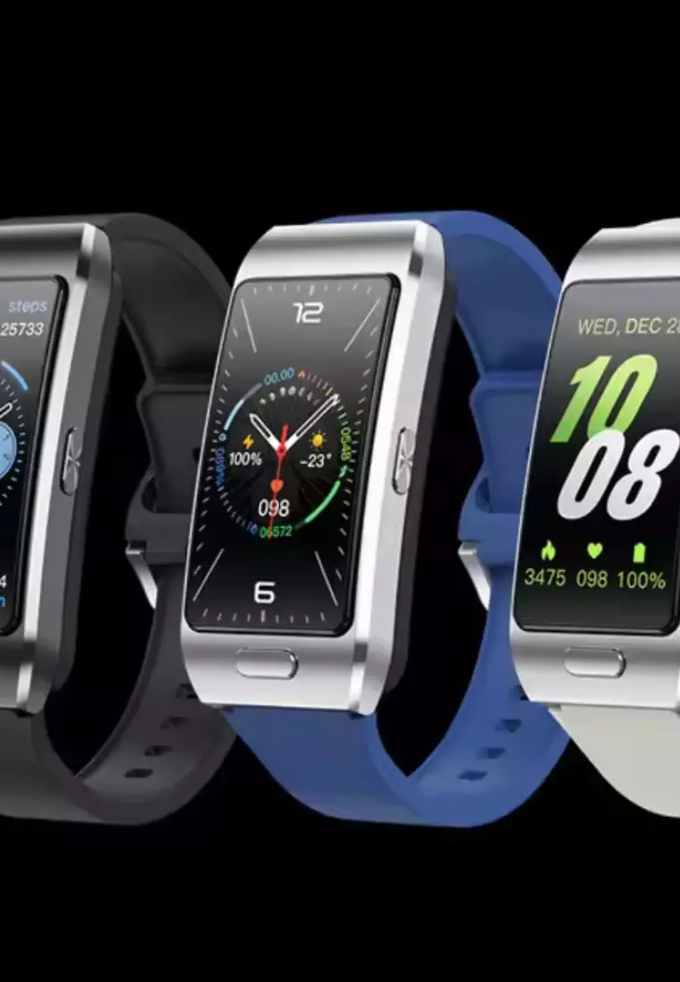 2 in 1 Smart Watch / Earphone - Unisex - IOS/Android - IP67 Waterproof - Silver/White