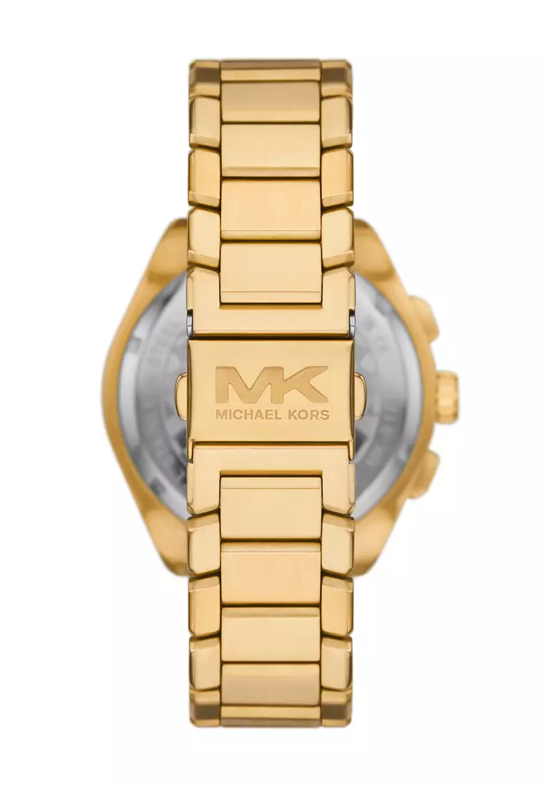 Michael Kors Men's Accelerator 2 Chronograph Watch ( MK9177 ) - Quartz, Gold Case, Round Dial, 22 MM Gold Stainless Steel Band
