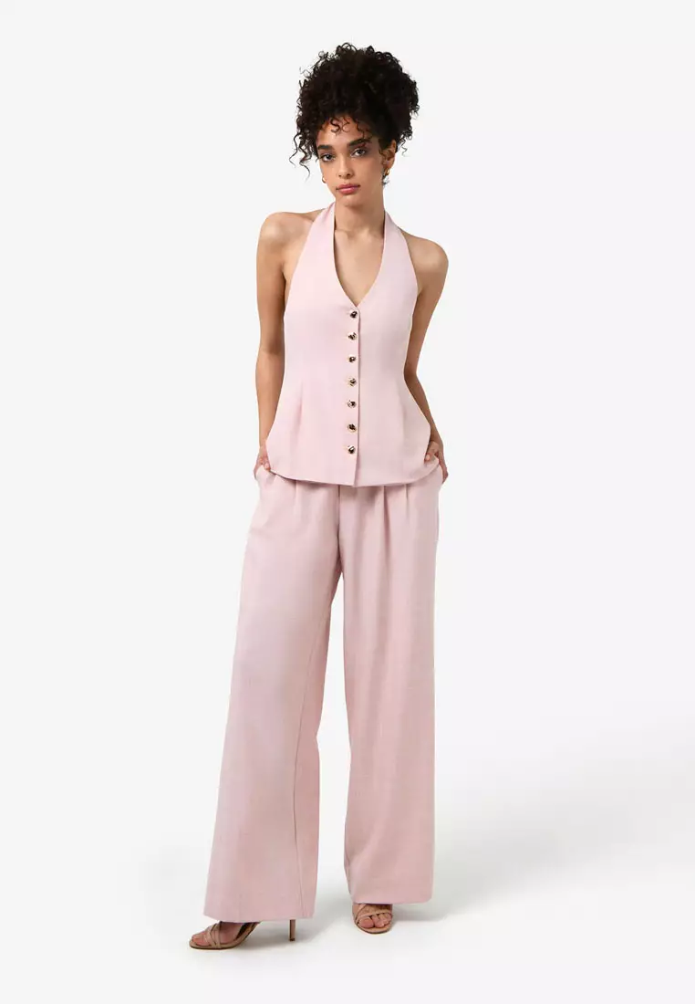 Lola Halter Neck Peplum Vest