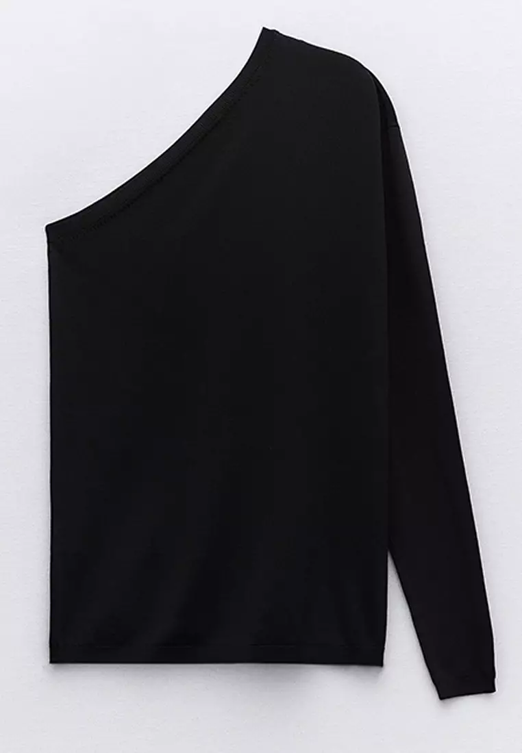 shoulder blouse zara one shoulder pullover