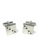 Splice Cufflinks silver Black and White Small Crystals Square Cufflinks SP744AC43FSASG_1