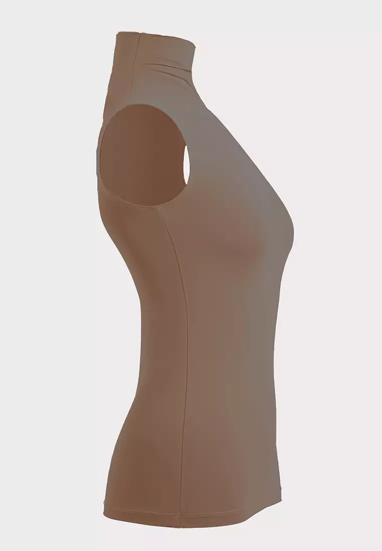 High Neck Sleeveless Top 002