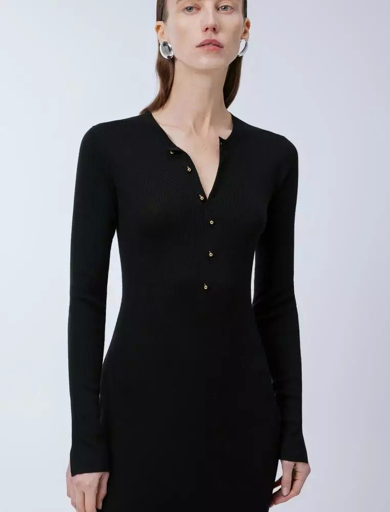 长袖毛衫连衣裙