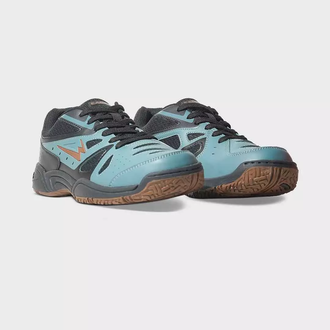 Eagle Sepatu Badminton Vibra - ABU TUA/HITAM