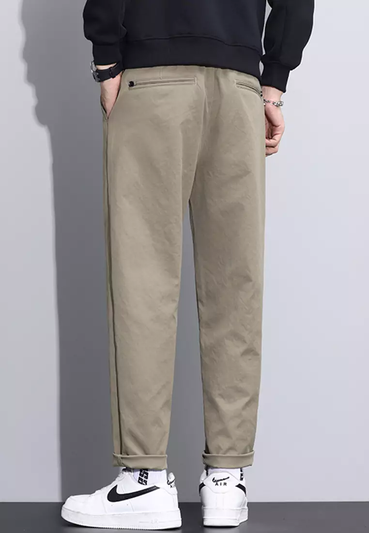 Tapered Mid Waist Suit Pants AY-L9875