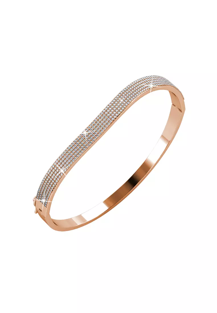 Real rose hotsell gold bangle