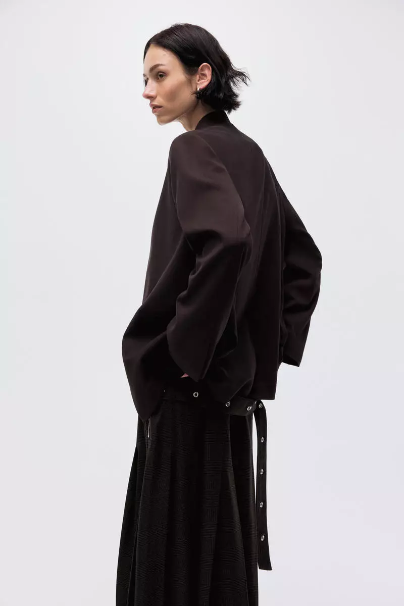 Belted blazer