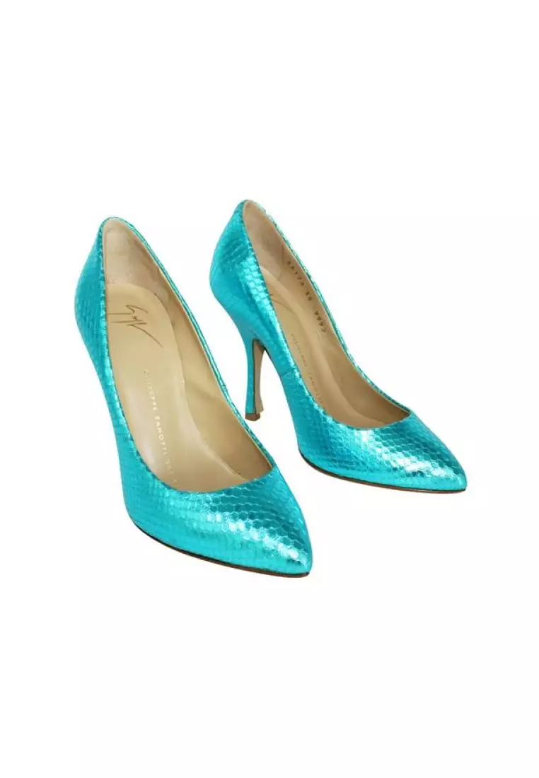 Giuseppe zanotti outlet blue heels