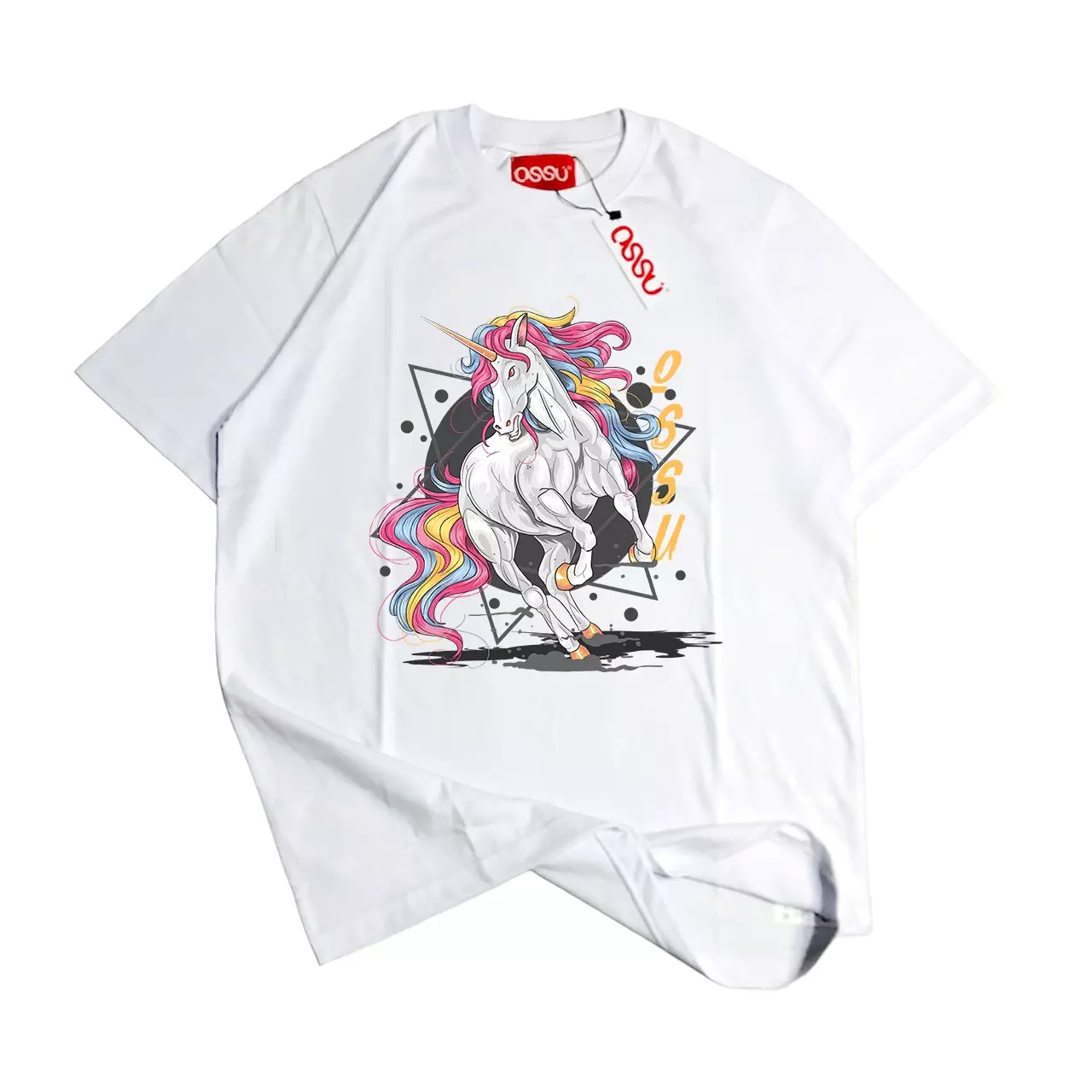 Ossu The Unicorn White Tshirt