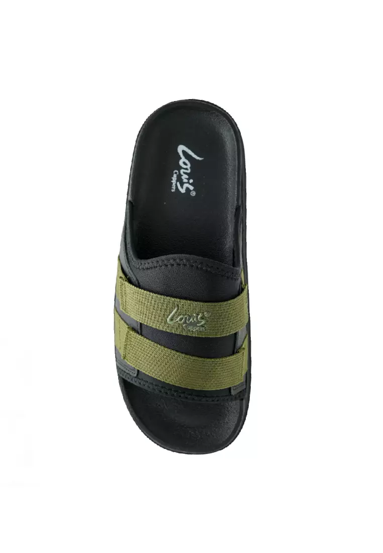 Men Slip On Faux Leather Classic Casual Sandals - 250141249