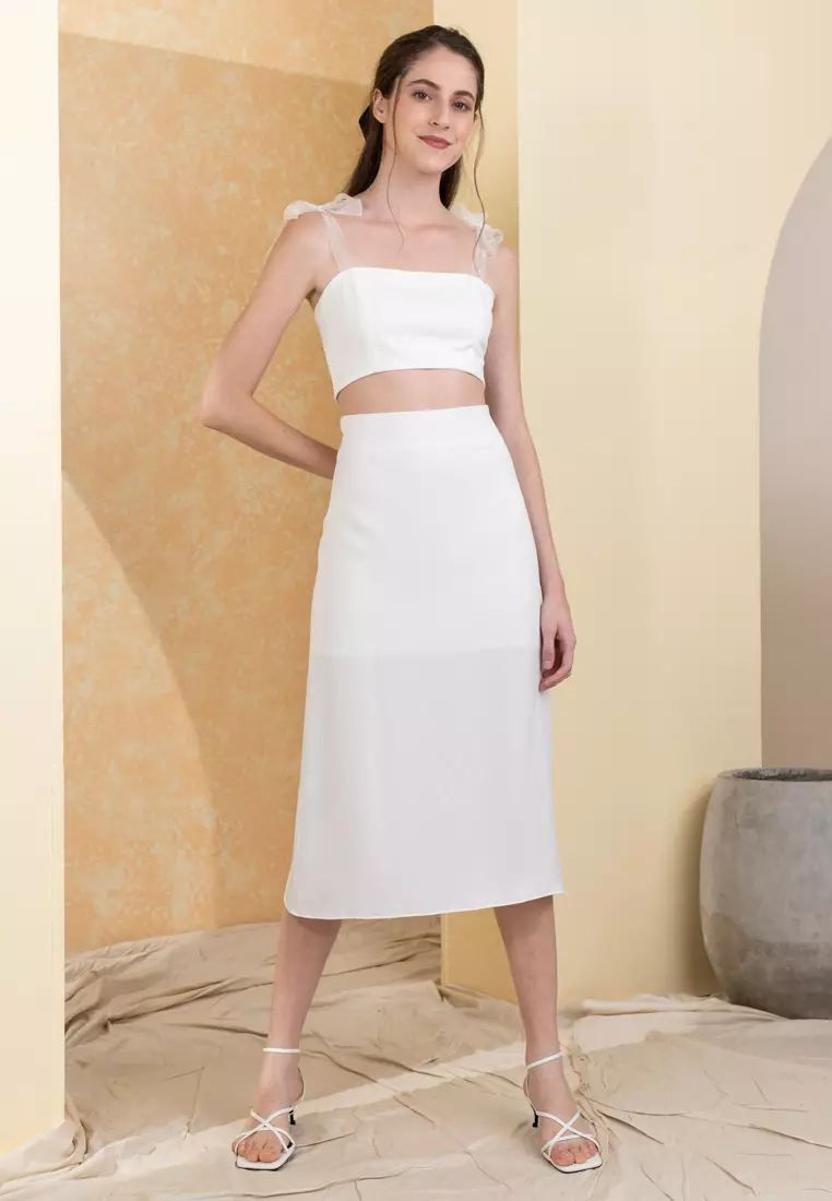 Zalora cheap white dress