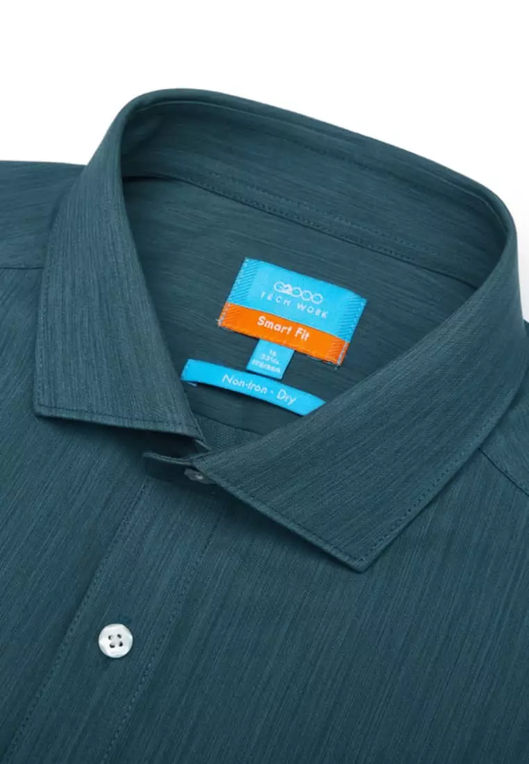 Non-Iron Quick Dry Smart Fit Semi Solid Shirt