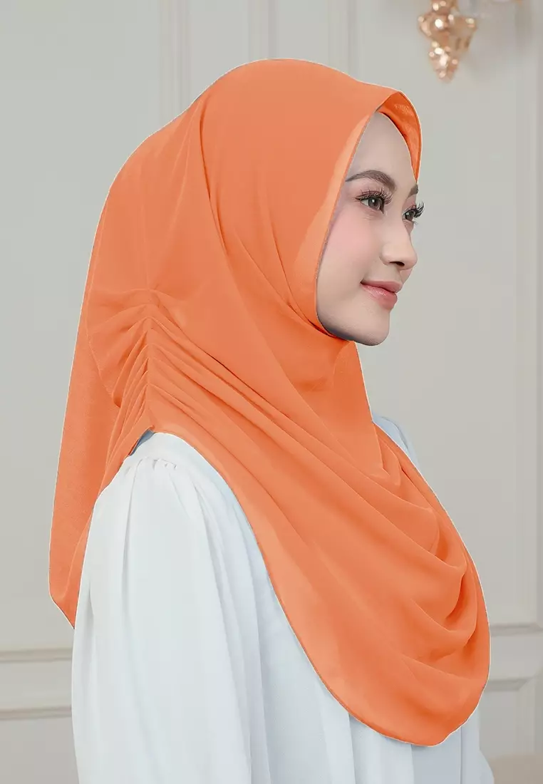 HIJAB INSTAN AURORA - ORANGE